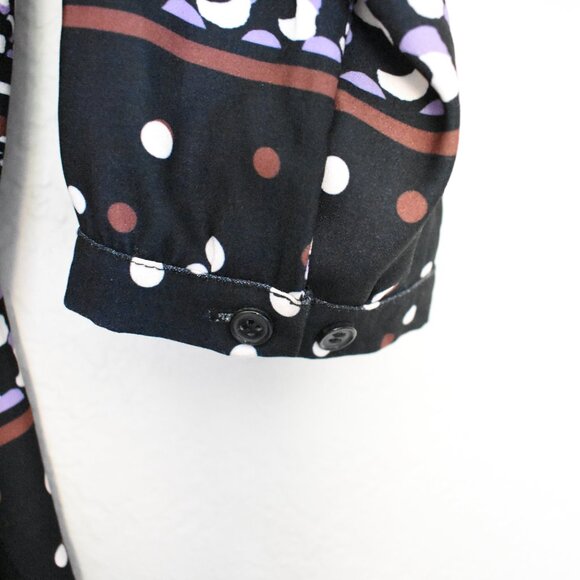 Eloquii Lace Up Front Long Sleeve Tunic Top - Picture 9 of 11